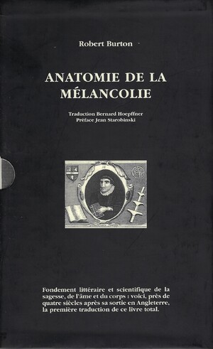 Couverture du livre Anatomie de la mélancolie