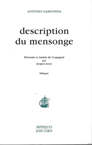 Couverture du livre Description du mensonge