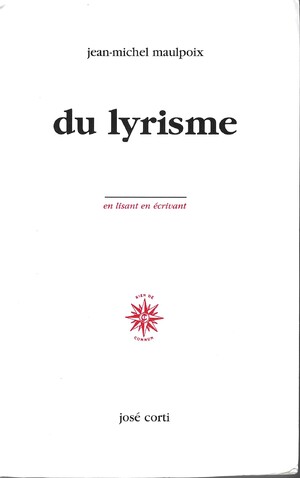 Couverture du livre Du lyrisme