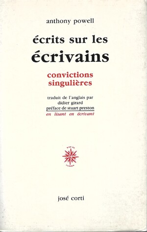 Couverture du livre Écrits sur les écrivains. Convictions singulières