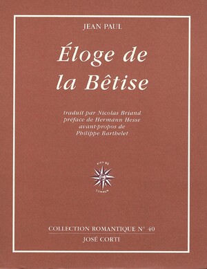 Couverture du livre Eloge de la bêtise