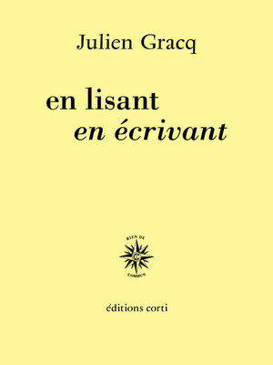 Couverture du livre En lisant en écrivant