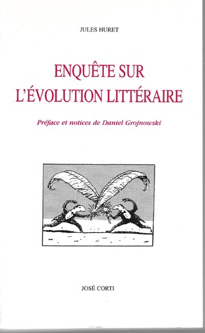 Couverture du livre Enquête sur l’évolution littéraire