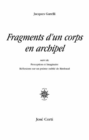 Couverture du livre Fragments d’un corps en archipel
