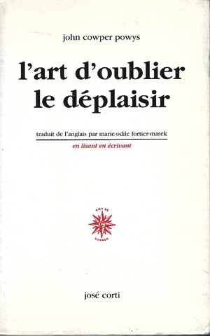Couverture du livre L’art d’oublier le déplaisir