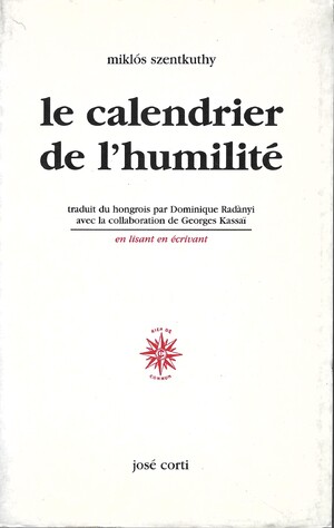 Couverture du livre Le Calendrier de l’humilité