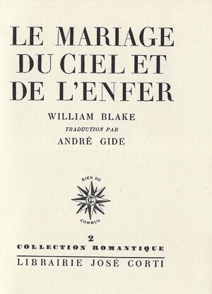 Couverture du livre Le Mariage du Ciel et de l'Enfer