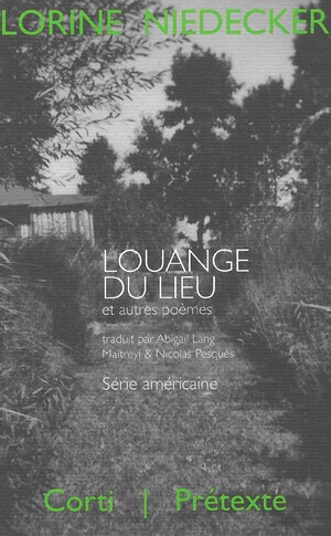 Couverture du livre Louange du lieu et autres poèmes