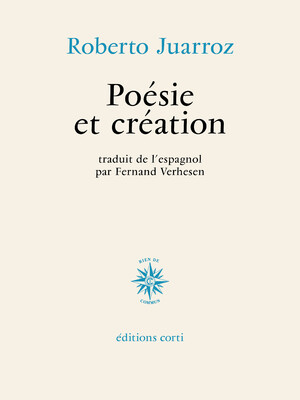 Couverture du livre Poésie et création