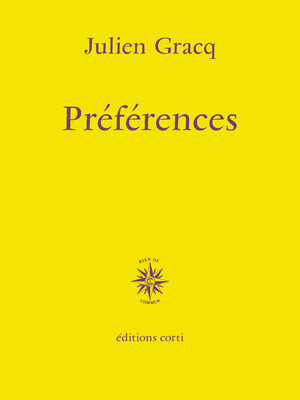 Couverture du livre Préférences