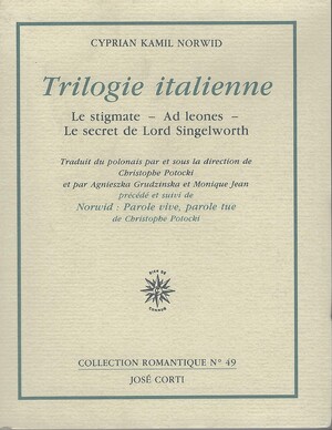 Couverture du livre Trilogie italienne