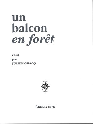 Couverture du livre Un Balcon en forêt