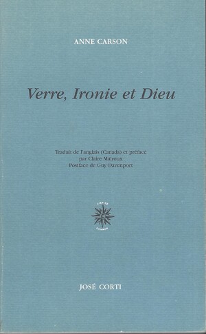 Couverture du livre Verre, Ironie et Dieu